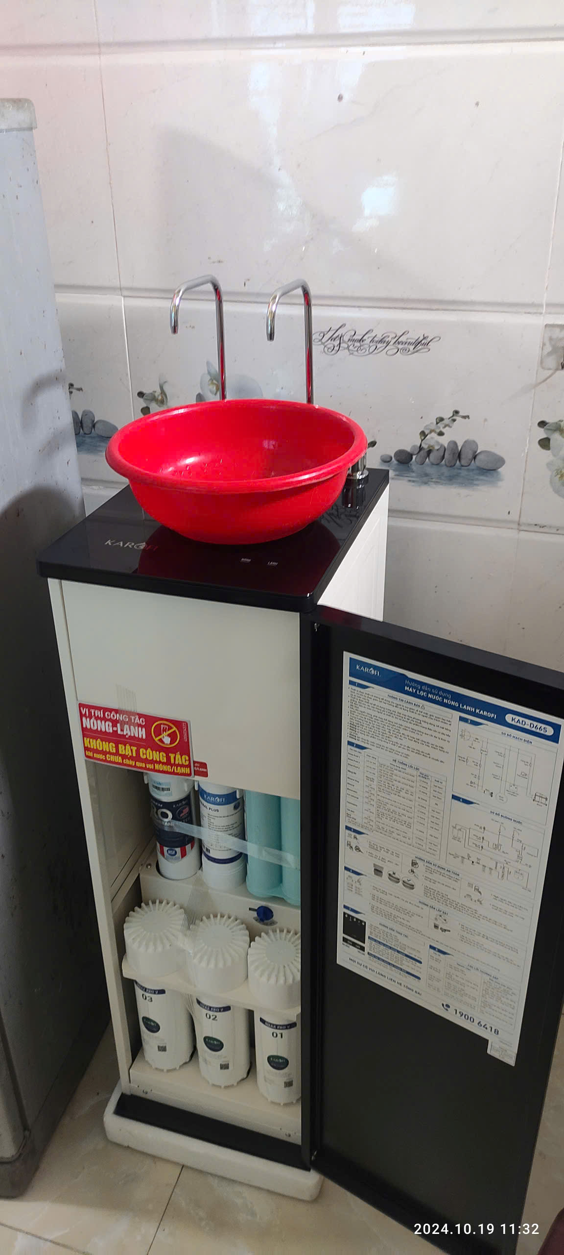 Máy lọc nước nóng lạnh Karofi KAD-D66S - 11 Lõi Mới 2026